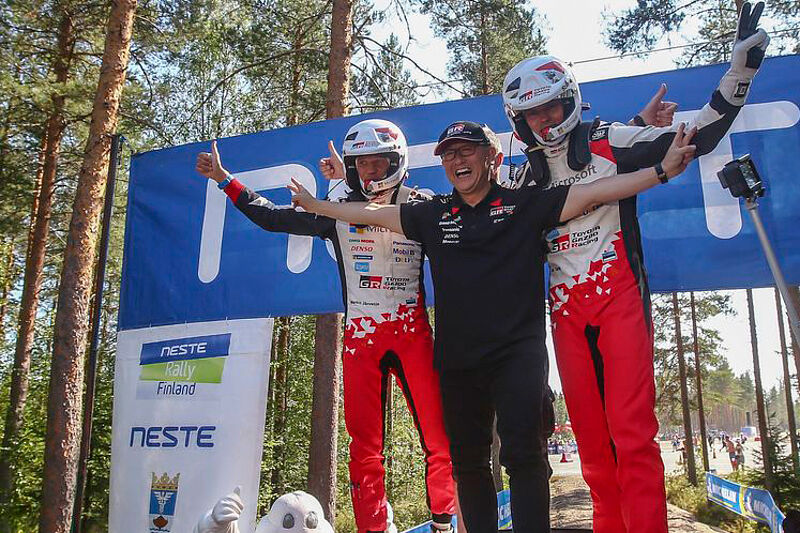 Toyota GAZOO Racing feiert Heimsieg bei der Rallye Finnland